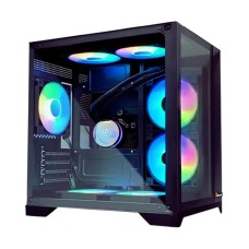 PC Power Ice Cube 2024 BK mATX ARGB Gaming Casing