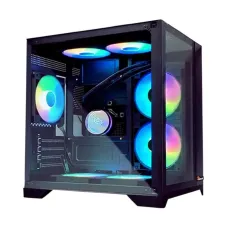 PC Power Ice Cube 2024 BK mATX ARGB Gaming Casing