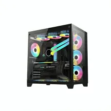 PC Power ICEBERG V2 BK 10 ARGB FAN Mid Tower Gaming Casing