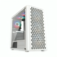 PC Power PP-GS2407 WH Trinity Mesh White Gaming Casing