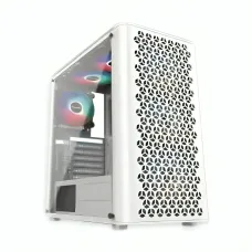 PC Power PP-GS2407 WH Trinity Mesh White Gaming Casing