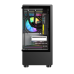 PC Power Vertical X2 5 ARGB Infinity Fans Gaming Case Black