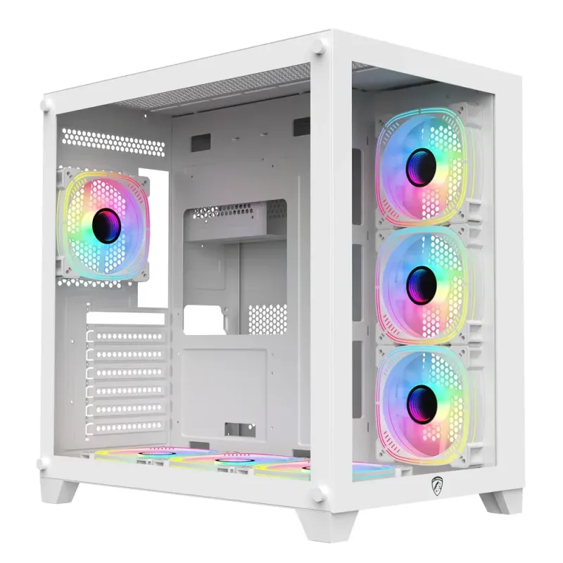 PC Power ICEBERG V2 White Gaming Case With 7 FANS