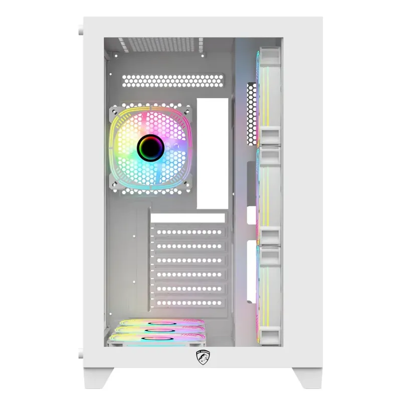 PC Power ICEBERG V2 White Gaming Case With 7 FANS