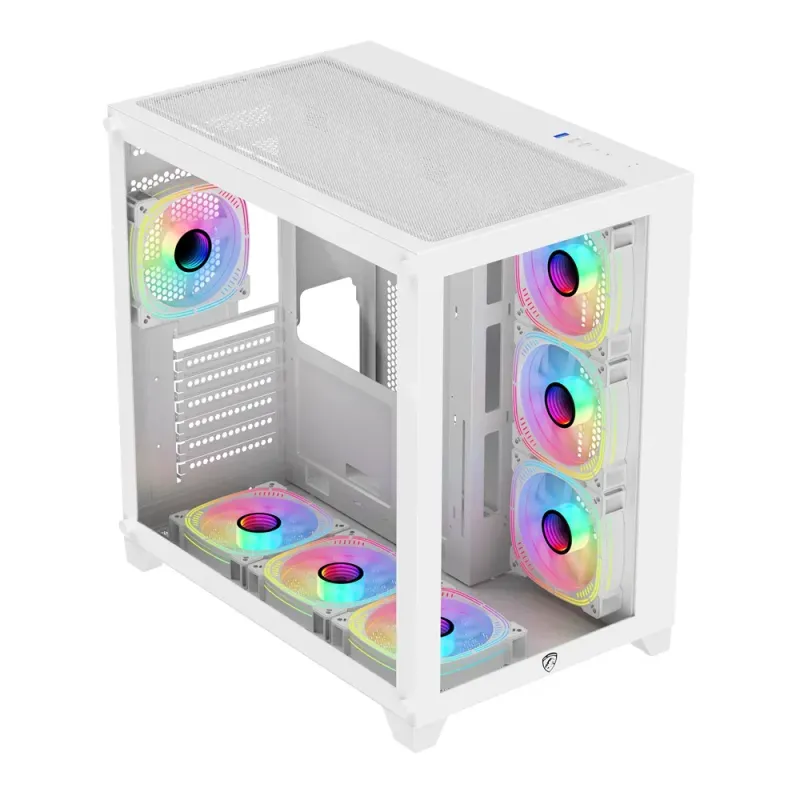 PC Power ICEBERG V2 White Gaming Case With 7 FANS