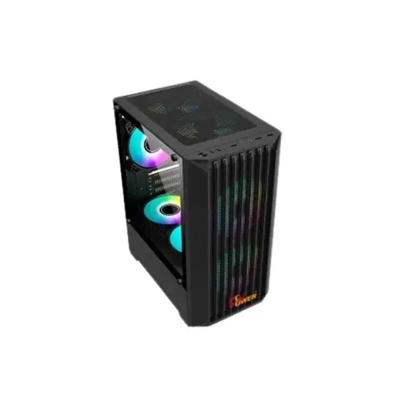 Pc Power Dark Breeze Mesh M-ATX Gaming Case With 230W PSU (Black)
