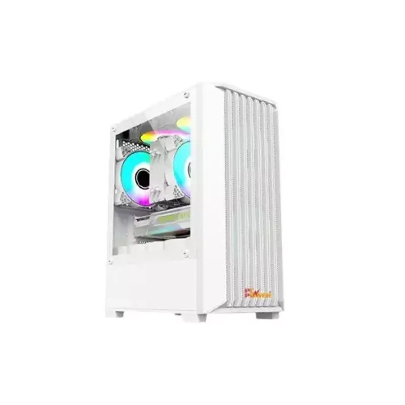 Pc Power White Breeze Mesh M-ATX Gaming Case With 230W PSU