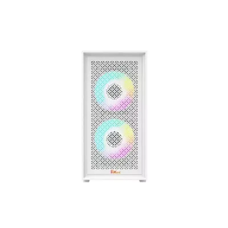 Pc Power White Flow Mesh X2 Mid Tower M-ATX Gaming Case With 230W PSU