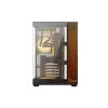 PC POWER DARK WOOD Case with 10 Pre-Installed Fans