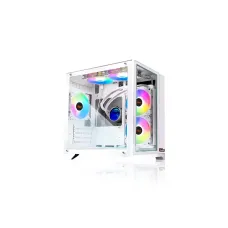 PC Power Ice Cube Desktop Gaming Casing White