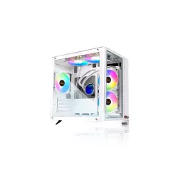 PC Power Ice Cube Desktop Gaming Casing White