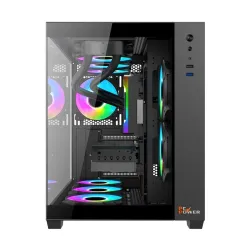 PC Power PG-H600 BK Iceland Atx Mid Tower Gaming Case