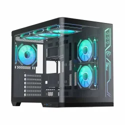 PC Power PG-H650 Iceland Edge BK ATX ARGB Gaming Casing With 750w Psu
