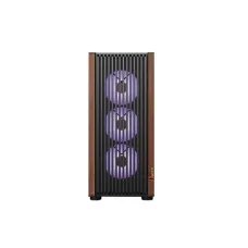 PC POWER PP-GS680 BK 4 Fans Wood Mash Gaming Casing With 550 Watts PSU
