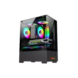 PC Power River View BK M-ATX Gaming Case