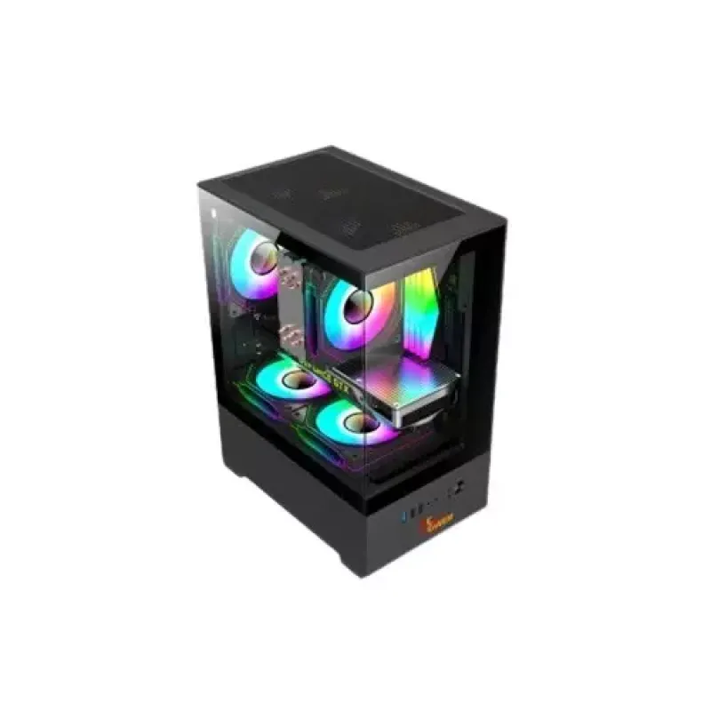 PC Power River View BK M-ATX Gaming Case