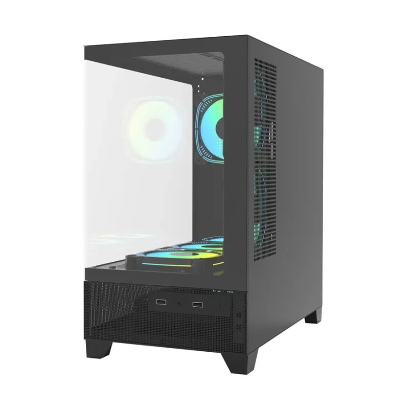 PC Power Sea View V2 PG-H35 BK ATX Desktop Gaming Case