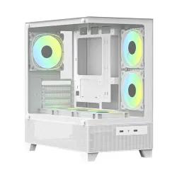 PC Power Sea View V2 PG-H35 WH ATX Desktop Gaming Case
