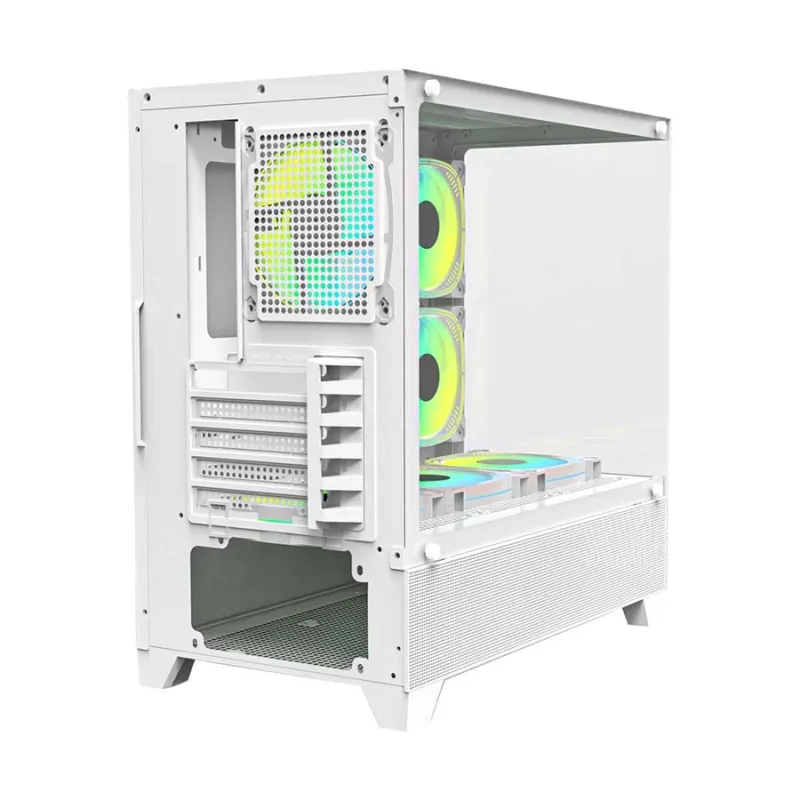 PC Power Sea View V2 PG-H35 WH ATX Desktop Gaming Case