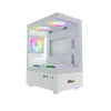PC POWER GS670 SKYVIEW V2 3 FANS White GAMING CASE WITH 550W PSU