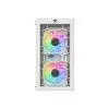 PC Power Spider Web Crystal Mini 3 FANS Gaming Case With 230W PSU (White)