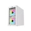 PC Power Spider Web Crystal Mini 3 FANS Gaming Case With 230W PSU (White)