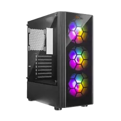 PC POWER PG-400 SPIDER WEB CRYSTAL ATX GAMING CASE (BLACK)