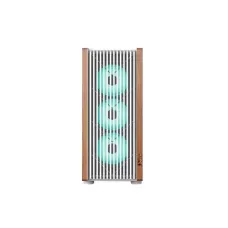 PC POWER PP-GS680 WH 4 Fans Wood Mash Gaming Casing With 550 Watts PSU