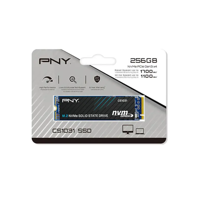 PNY CS1031 256GB M.2 2280 NVMe Gen3x4 SSD