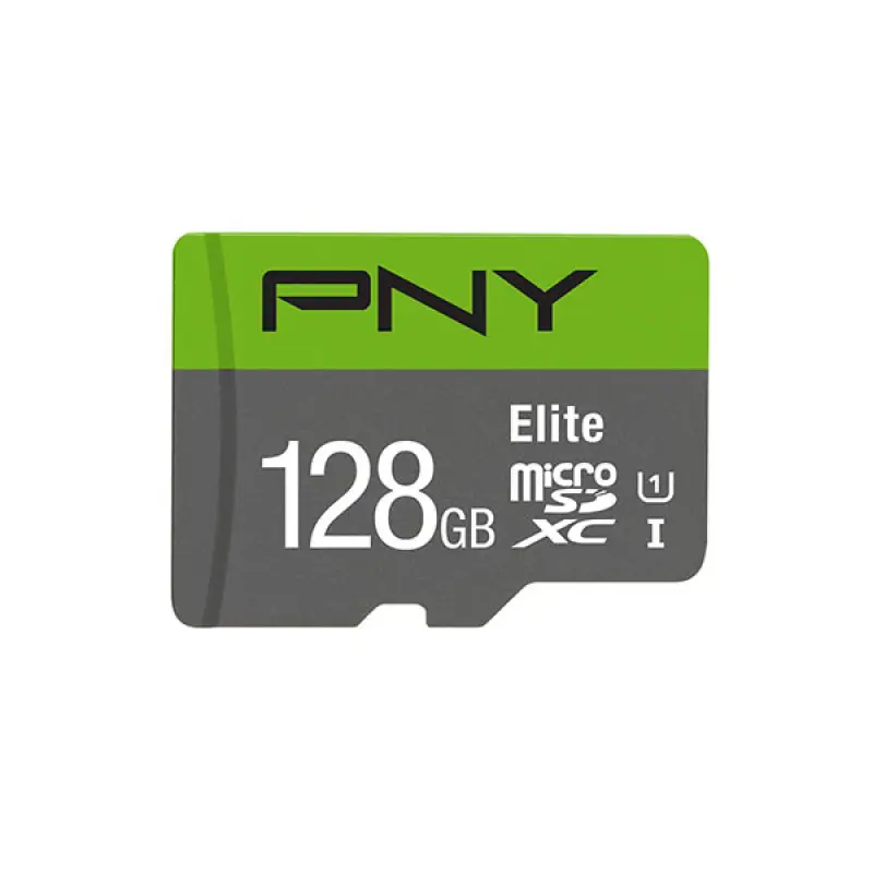 PNY Elite 128GB Class-10 Micro SD Memory Card With Adapter