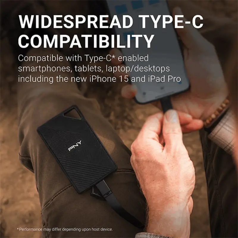 PNY RP60 1TB USB 3.2 Gen 2x2 Type-C Portable SSD