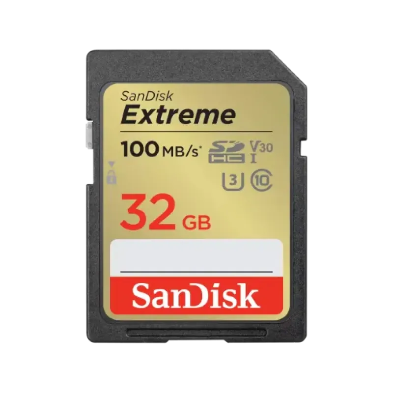 SanDisk Extreme 32GB 100mbps SDHC UHS-I Memory Card (SDSDXVT-032G-GNCIN)