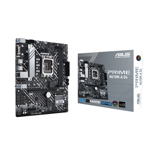 Asus Prime H610M-A D4 Micro-ATX 12th Gen Intel Motherboard