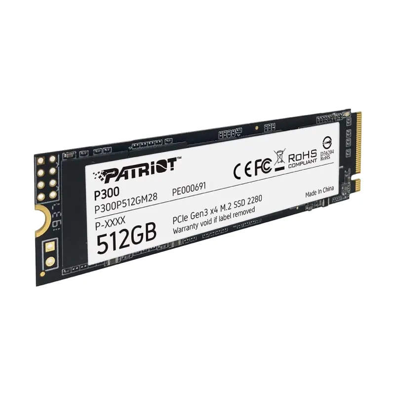 Patriot P300 512GB M.2 2280 PCIe Gen3 SSD