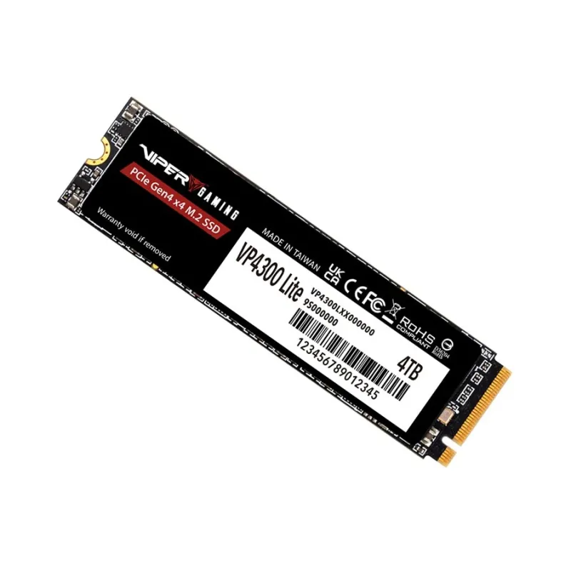 Patriot VP4300 Lite 4TB M.2 2280 NVMe PCIe Gen4x4 Gaming SSD