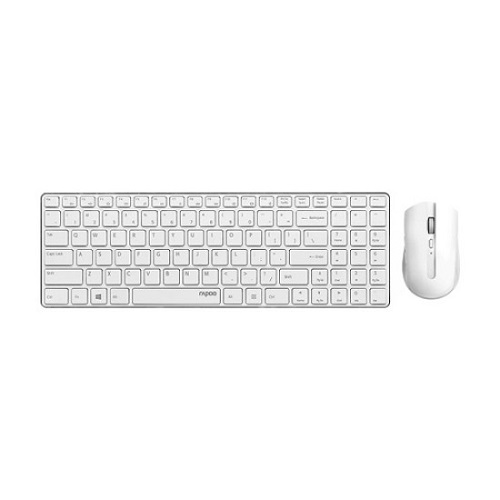 Rapoo 9300T Wireless Keyboard & Mouse Combo (White)