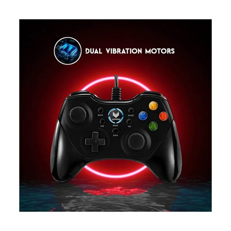 Rapoo VPRO V600 Black Vibration Game Pad