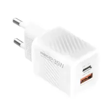 Recci RC83ECC 35W Dual Port GaN Fast Charger Adapter with Type C Cable
