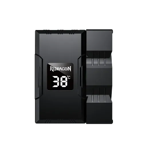Redragon CC-1014 CPU Cooler With Temperature Display 9cm RGB Fan 4 Heat Pipes