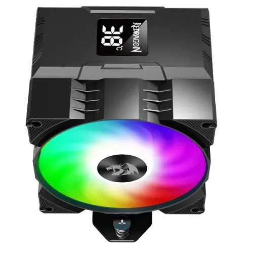 Redragon CC-1014 CPU Cooler With Temperature Display 9cm RGB Fan 4 Heat Pipes
