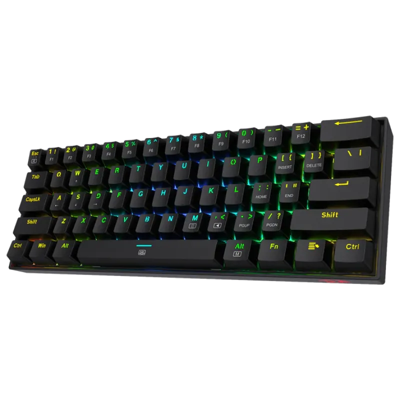 Redragon K630 Dragonborn 60% Compact Red Switch RGB Mechanical Gaming Keyboard
