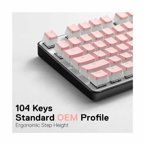 Redragon A130 Pudding Full Set Pink Keycaps