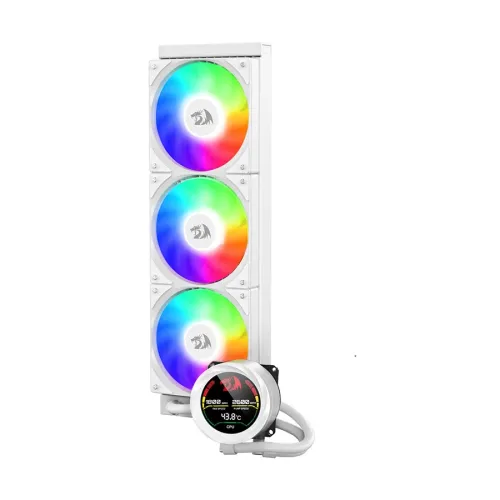Redragon CCW-1017 360 White CPU Liquid Cooler With Temperature Display
