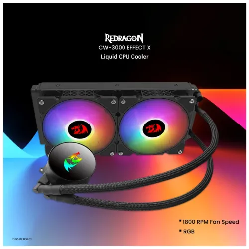 Redragon CCW-3000 Effect X RGB Liquid CPU Cooler