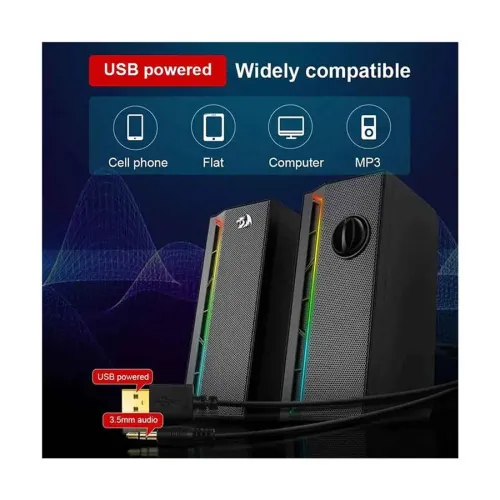 Redragon GS580 Calliope RGB Wired Black Gaming Speaker