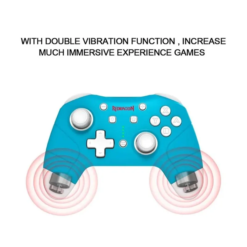 Redragon Pluto G815 Blue Dual Mode Vibration Game Pad Redragon Pluto G815 Blue Dual Mode Vibration Game Pad