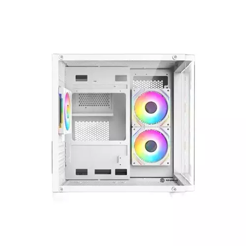 Revenger Air Tank Mini 5 ARGB Fans Mid Tower Micro ATX Gaming Desktop Case White