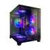 Revenger Base Dynamic Mini Mid Tower Micro ATX ARGB Desktop Gaming Case (Black)