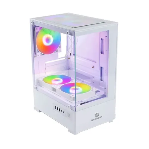Revenger ICE COOL 5 ARGB Mid Tower ATX Gaming Case - White