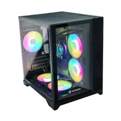 Revenger LEO DYNAMIC Mini Mid Tower ATX Desktop Gaming Case (Black)